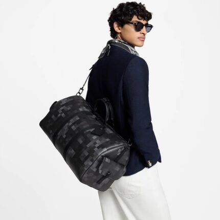 MONOGRAM GREY DUFFLE BAG - Image 3
