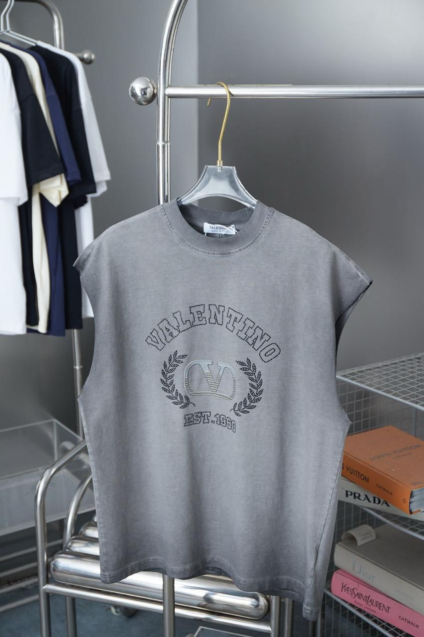 27447223-1754231916614 VLTN SLEEVELESS LOGO T SHIRT - Image 1