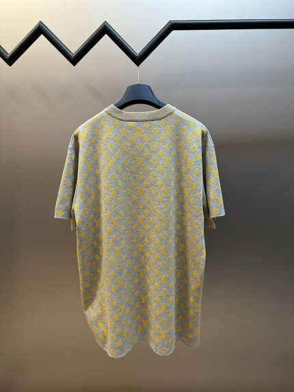 GREY MONOGRAM KNIT CREW NECK - Image 6