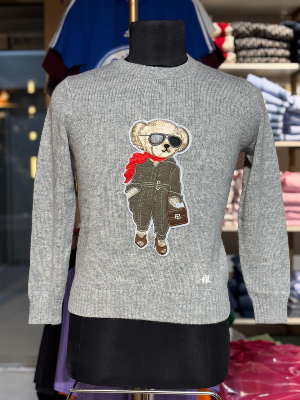 27632304-1755173005285 GREY SHE BEAR PULLOVER - Image 1