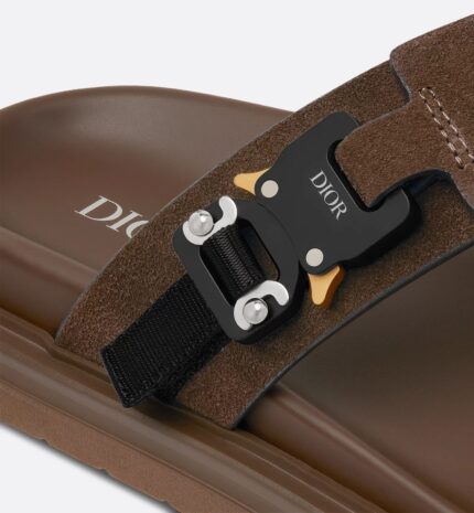 AQUA SANDAL DEEP BROWN SUEDE - Image 2