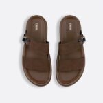 AQUA SANDAL DEEP BROWN SUEDE