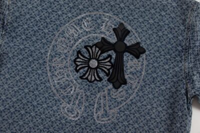 OVERSIZED DENIM CROSS SHIRT - Image 3