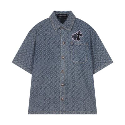 OVERSIZED DENIM CROSS SHIRT