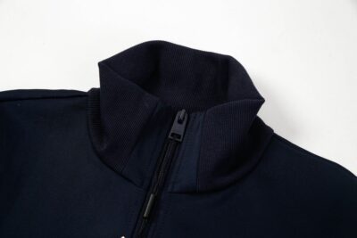 NAVY TRACKSUIT WITH GREEN SIDE STRIPES - Image 4