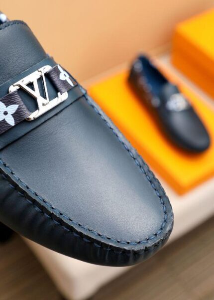 NAVY MONOGRAM LOAFERS - Image 3