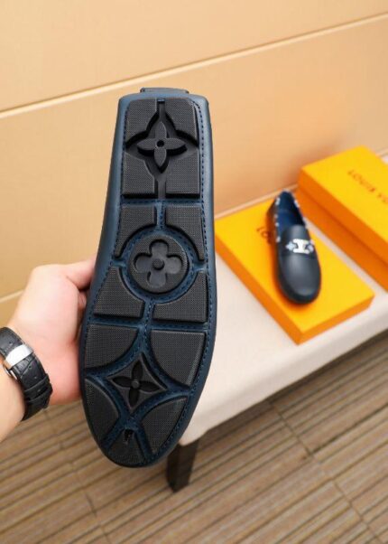 NAVY MONOGRAM LOAFERS - Image 4