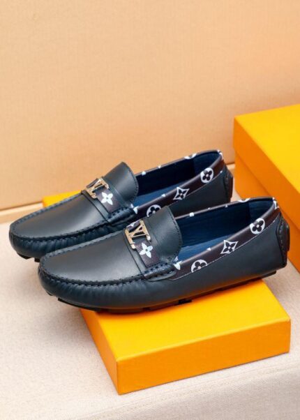 NAVY MONOGRAM LOAFERS - Image 5