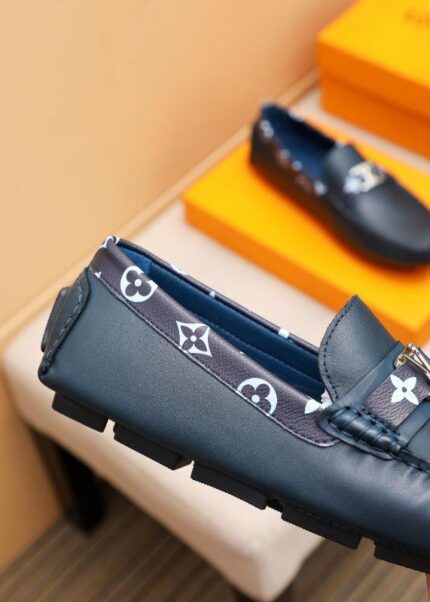 NAVY MONOGRAM LOAFERS - Image 6