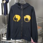 DUAL FACE PRINT ZIPPER