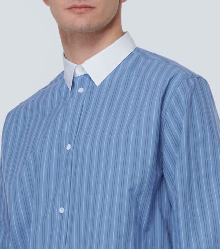 STRIPED POPLIN SHIRT - Image 6