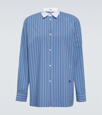 STRIPED POPLIN SHIRT - Image 4