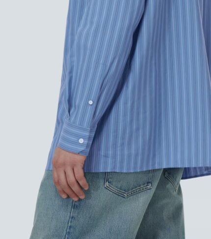 STRIPED POPLIN SHIRT - Image 5