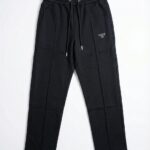 DRAWSTRING BLACK JOGGERS