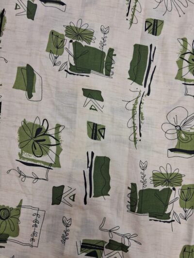 HUNT CLUB Men’s White & Olive Graphic Print Casual Shirt - Image 3