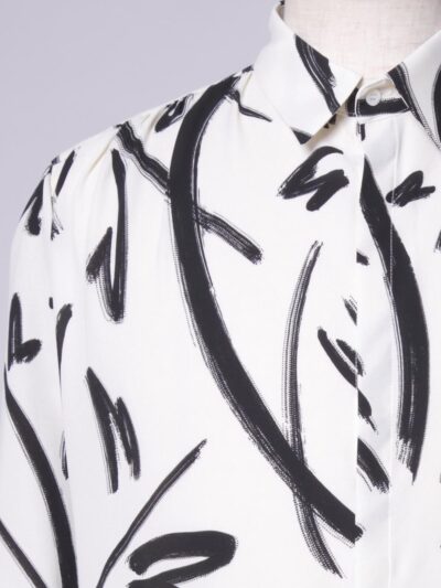 HUNT CLUB Men Black & White Abstract Printed Shirt - Image 3