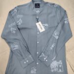 HUNT CLUB Men’s Sophisticated Floral Embroidery Shirt