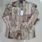 Hunt Club Men’s Brown Abstract Heritage Printed Casual Shirt