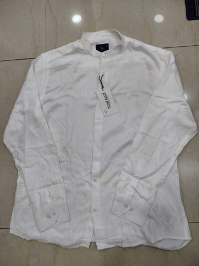 Men’s White Luxe Embroidery Shirt