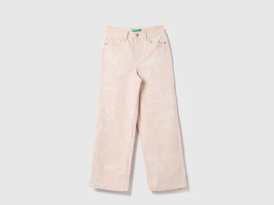 United Colors of Benetton Women Marble Bell bottom pant