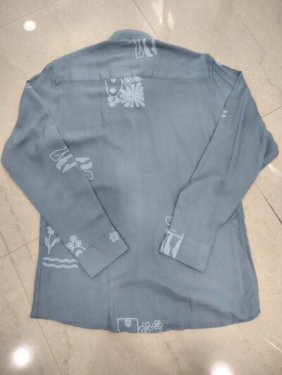 HUNT CLUB Men’s Sophisticated Floral Embroidery Shirt - Image 2